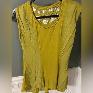 Pilcro Mustard Green Sleeveless Tank Top XS